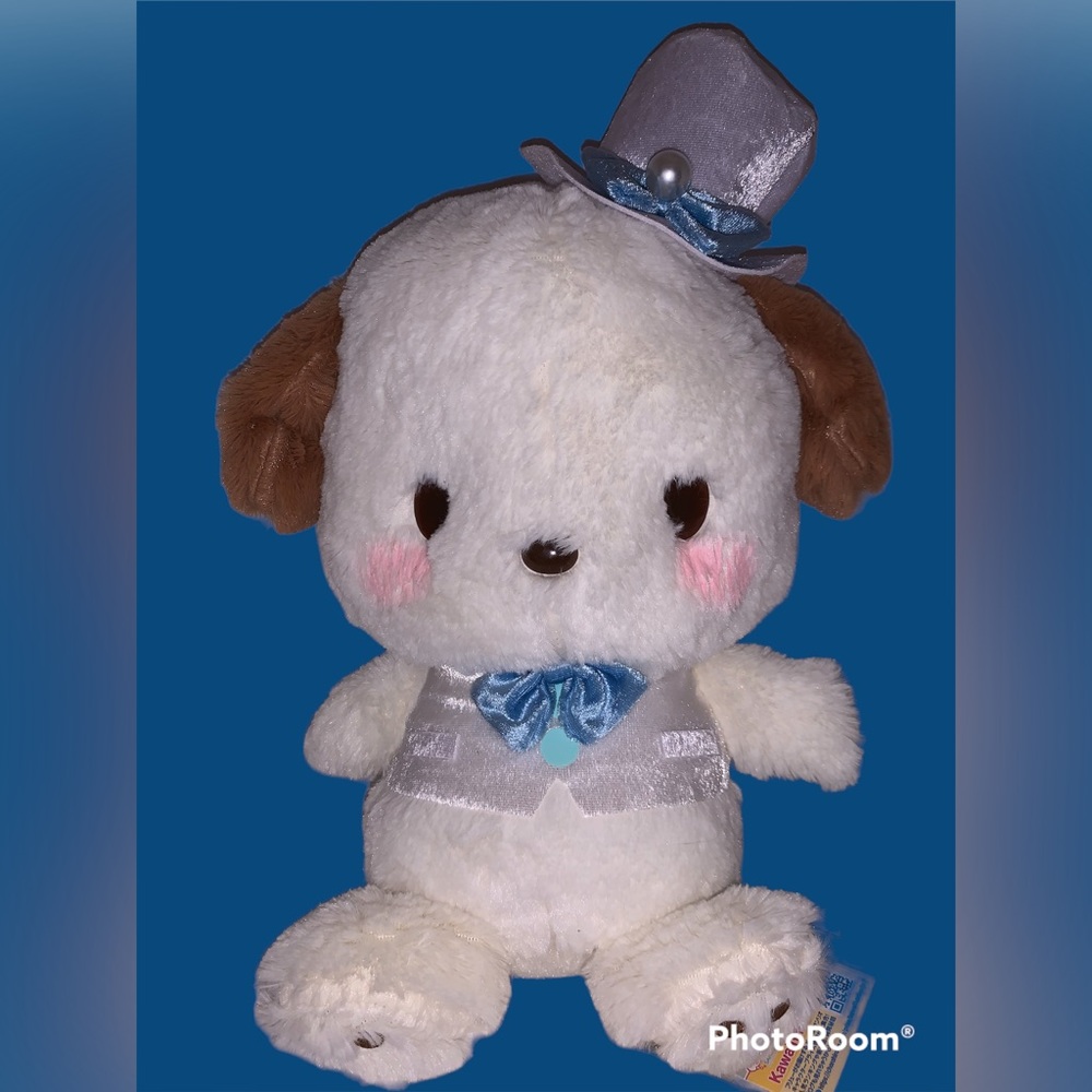 New Sanrio Milky White Pochacco 12 inch BIG Plushie From Japan